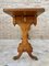 Mid-20th Century Winged Console Table in Walnut with Claw Feet in Bronze with Two Drawers and Wheels 5