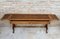 Mid-20th Century Winged Console Table in Walnut with Claw Feet in Bronze with Two Drawers and Wheels 8