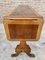 Mid-20th Century Winged Console Table in Walnut with Claw Feet in Bronze with Two Drawers and Wheels 19