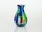 Handgefertigte Acquamarina Vase aus Muranoglas von Angelo Ballarin 2