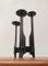 Mid-Century Brutalist Wrought Iron Candle Holder 19