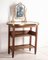 Vintage Wooden Brass & Glass Dressing Table, 1950s, Image 1