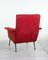 Vintage Red Fabric Armchair, 1970s 4