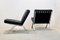 Leather and Stainless Steel Lounge Chairs by Hans Eichenberger for Girsberger, Set of 2 5