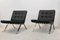Leather and Stainless Steel Lounge Chairs by Hans Eichenberger for Girsberger, Set of 2 2
