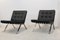 Leather and Stainless Steel Lounge Chairs by Hans Eichenberger for Girsberger, Set of 2, Image 2