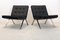 Leather and Stainless Steel Lounge Chairs by Hans Eichenberger for Girsberger, Set of 2 10