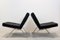 Leather and Stainless Steel Lounge Chairs by Hans Eichenberger for Girsberger, Set of 2 1