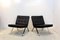 Leather and Stainless Steel Lounge Chairs by Hans Eichenberger for Girsberger, Set of 2 3