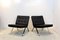 Leather and Stainless Steel Lounge Chairs by Hans Eichenberger for Girsberger, Set of 2, Image 3