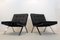 Leather and Stainless Steel Lounge Chairs by Hans Eichenberger for Girsberger, Set of 2 7