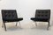Leather and Stainless Steel Lounge Chairs by Hans Eichenberger for Girsberger, Set of 2 11