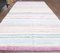 Turkish Handmade Soft Pastel Colored Wool Kilim Rug with Striped Pattern, Image 2