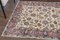 Turkish Handmade Wool Oushak Accent Rug with Floral Border 5