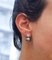 Grey Pearl, Diamond & 18 Karat White Gold Stud Earrings 4