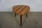 Flower Stool with Real Wood Veneer, 1960s, Image 1