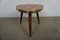 Flower Stool with Real Wood Veneer, 1960s 3