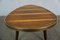 Flower Stool with Real Wood Veneer, 1960s 5