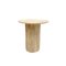 Table d'Appoint Mid-Century en Travertin, Italie, 1980s 1