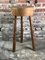 Oak Tripod Pedestal Side Table in the Style of Marolles 1