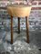 Oak Tripod Pedestal Side Table in the Style of Marolles 2