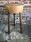 Oak Tripod Pedestal Side Table in the Style of Marolles, Image 2