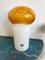 Italian Bubble Murano Glass Mushroom Lamp from Vistosi, 1970s 4