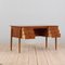 Teak Executive Desk with 6 Drawers 10