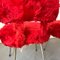 Red Synthetic Fur Chair, France, 1960s 10