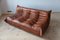 Vintage Leather Modular Sofa Set by Michel Ducaroy for Ligne Roset, 1970s, Set of 3, Image 10