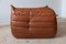 Vintage Leather Modular Sofa Set by Michel Ducaroy for Ligne Roset, 1970s, Set of 3 13