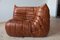 Vintage Leather Modular Sofa Set by Michel Ducaroy for Ligne Roset, 1970s, Set of 3, Image 18