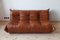 Vintage Leather Modular Sofa Set by Michel Ducaroy for Ligne Roset, 1970s, Set of 3, Image 11