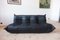Black Leather 3-Seat Sofas, Corner Seat & Lounge Chair by Michel Ducaroy for Ligne Roset, Set of 3 11