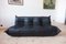 Black Leather 3-Seat Sofas, Corner Seat & Lounge Chair by Michel Ducaroy for Ligne Roset, Set of 3, Image 11