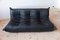 Black Leather 3-Seat Sofas, Corner Seat & Lounge Chair by Michel Ducaroy for Ligne Roset, Set of 3 8