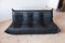 Black Leather 3-Seat Sofas, Corner Seat & Lounge Chair by Michel Ducaroy for Ligne Roset, Set of 3, Image 7