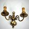 French Brass Wall Lamps, Set of 2 9