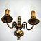 French Brass Wall Lamps, Set of 2 5