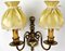 French Brass Wall Lamps, Set of 2 2