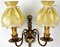 French Brass Wall Lamps, Set of 2, Image 2