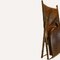 English Faux Bamboo and Brass Leather Folding Campaign Chair, 1920s 9