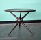 Sputnik Wood and Glass Round Coffee Table Set, Set of 2, Image 6