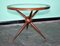 Sputnik Wood and Glass Round Coffee Table Set, Set of 2, Image 9