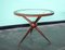 Sputnik Wood and Glass Round Coffee Table Set, Set of 2 8