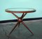 Sputnik Wood and Glass Round Coffee Table Set, Set of 2 2