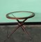 Sputnik Wood and Glass Round Coffee Table Set, Set of 2 7