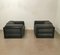 Italian Ebonized Wood and Fabric Armchairs by Carlo Scarpa for Bernini, 1978, Set of 2, Image 5