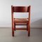 Brutalist Wood & Rush Dining Chairs, 1970s, Set of 4 8