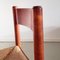 Brutalist Wood & Rush Dining Chairs, 1970s, Set of 4, Image 12